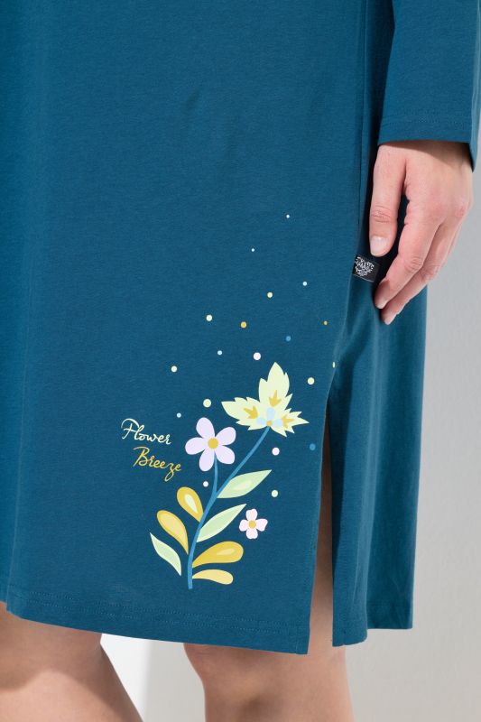 Grands t-shirts en lot de 2, col rond/en forme de coeur, manches longues