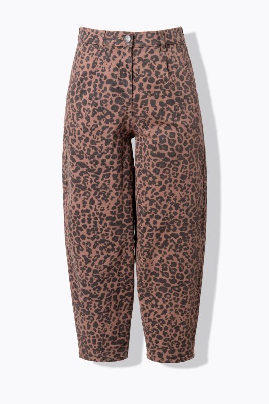 Jean ballon, jambes ballon, motif léopard