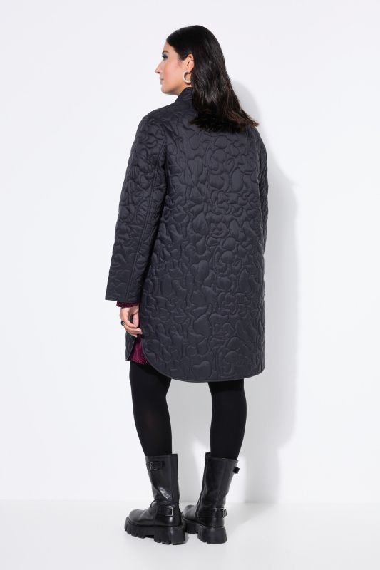 Manteau matelassé, matelassage léger avec motif léopard, coupe Loose Shape