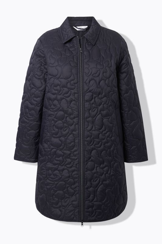 Manteau matelassé, matelassage léger avec motif léopard, coupe Loose Shape