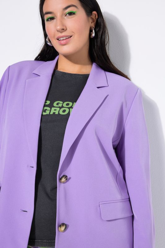 Blazer oversize, doublure léopard