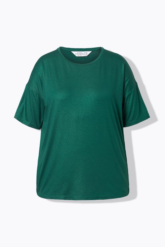T-shirt oversize, revêtement brillant