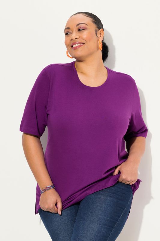 T-shirt coupe Relaxed Fit, décolleté rond et manches courtes