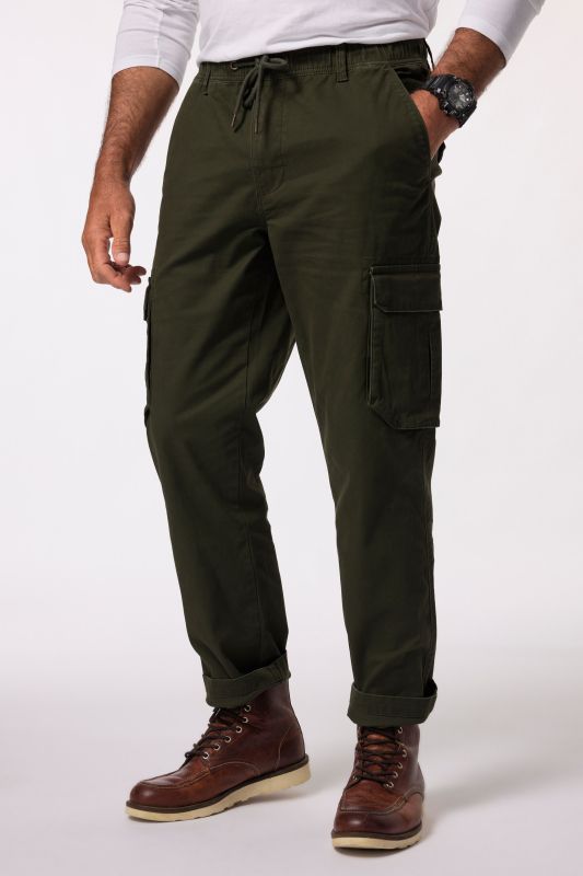Pantalon cargo JP 1880 FLEXNAMIC®, nombreuses poches, coupe Straight Fit, jusqu'au 8 XL