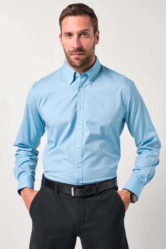 Chemise JP 1880, col à pointes boutonnées et technologie FLEXNAMIC®, coupe Modern Basic Fit - jusqu'au 7 XL