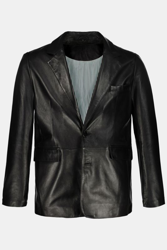 Blazer  en cuir d'agneau nappa, souple