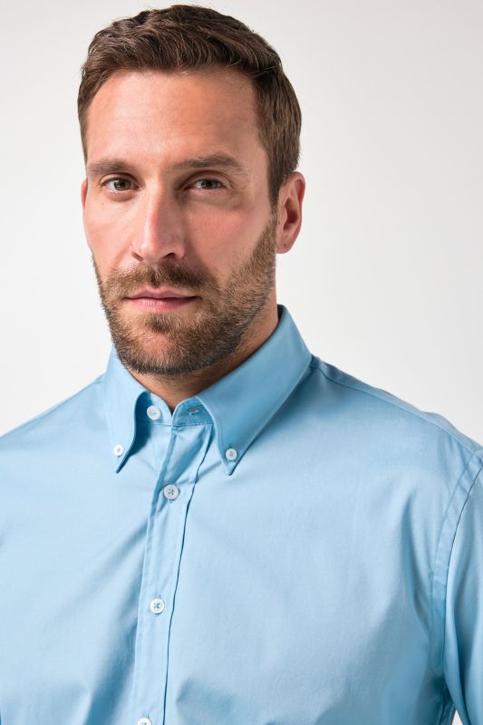 Chemise JP 1880, col à pointes boutonnées et technologie FLEXNAMIC®, coupe Modern Basic Fit - jusqu'au 7 XL