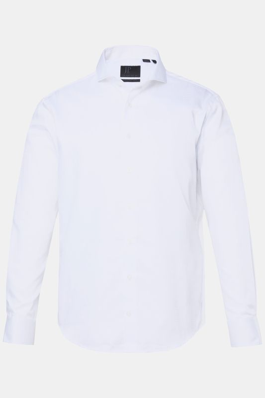 Chemise JP 1880 texturée, manches longues et col requin, coupe Modern Fit - jusqu'au 8&nbsp;XL