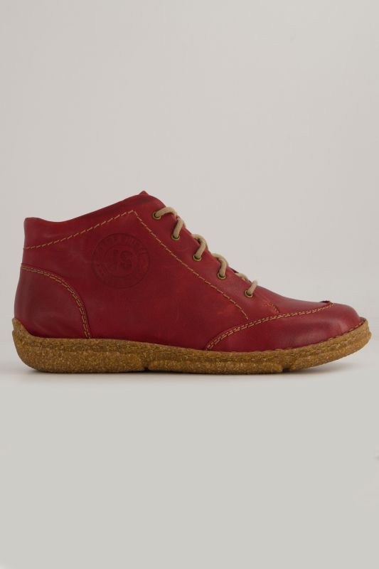 Chaussures en cuir Josef Seibel, doublure en peluche et fermeture zippée - largeur H