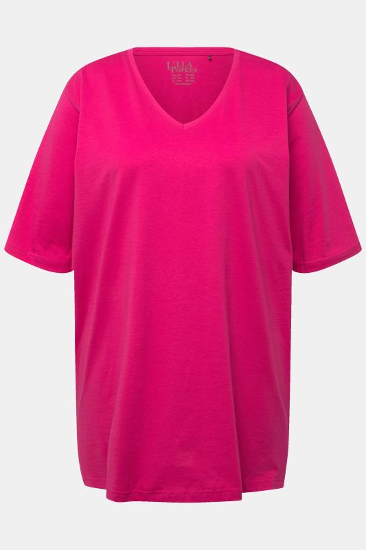 T-shirt coupe Relaxed Fit, décolleté en V et manches courtes