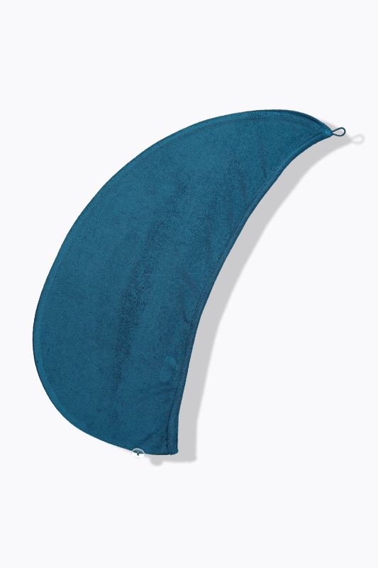 Serviette turban, bouton et boucle