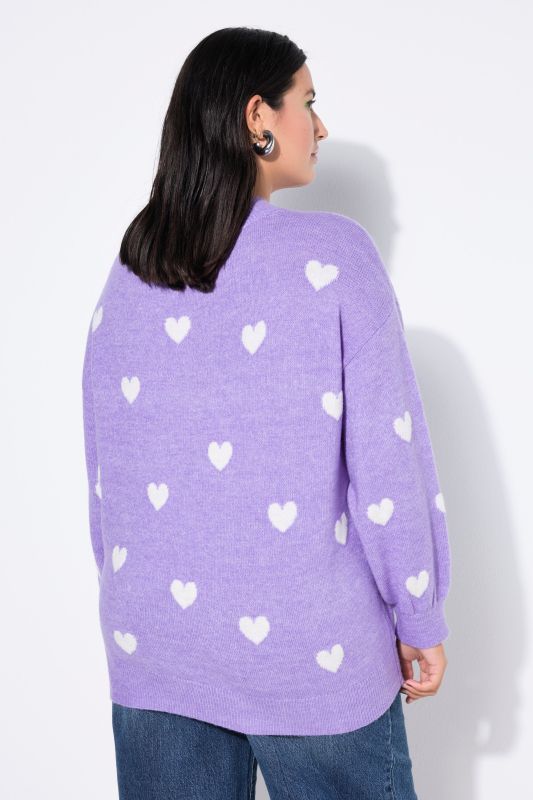 Pull oversize, avec cœurs