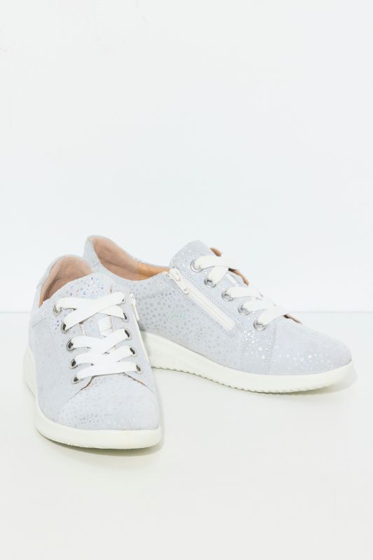 Sneakers en cuir Jomos, gaufrage Bubble, semelle intérieure amovible - largeur K