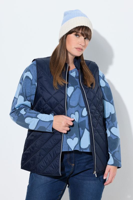 Gilet technique matelassé HYPRAR. Col montant. Modèle déperlant sans manches