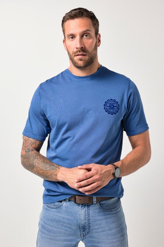 T-shirt JP 1880, manches courtes et imprimé poitrine, style vintage - jusqu'au 8 XL