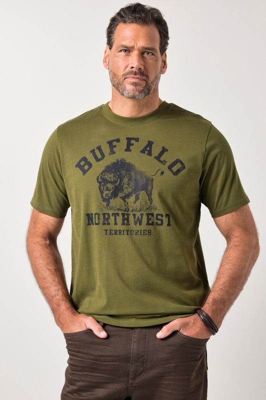 T-shirt JP 1880, manches courtes et imprimé poitrine - jusqu'au 8&nbsp;XL