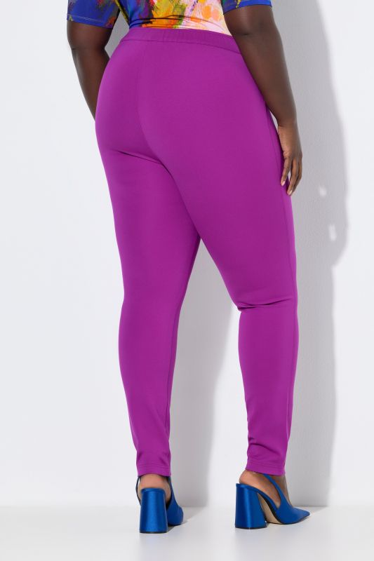 Pantalon Sienna en point de Rome, coupe près du corps et taille élastique