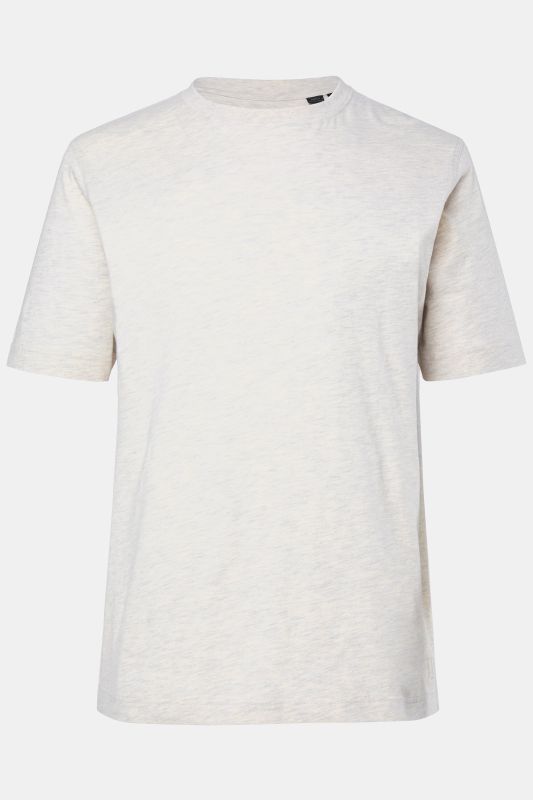 T-shirt Basic en coton peigné, col rond - jusqu'au 8 XL