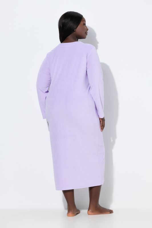 Peignoir en tissu éponge, doux et confortable - fermeture à glissière à double sens