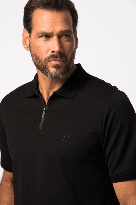 Polo technique JAY-PI, avec technologies FLEXNAMIC et QuickDry - fermeture à glissière et manches courtes