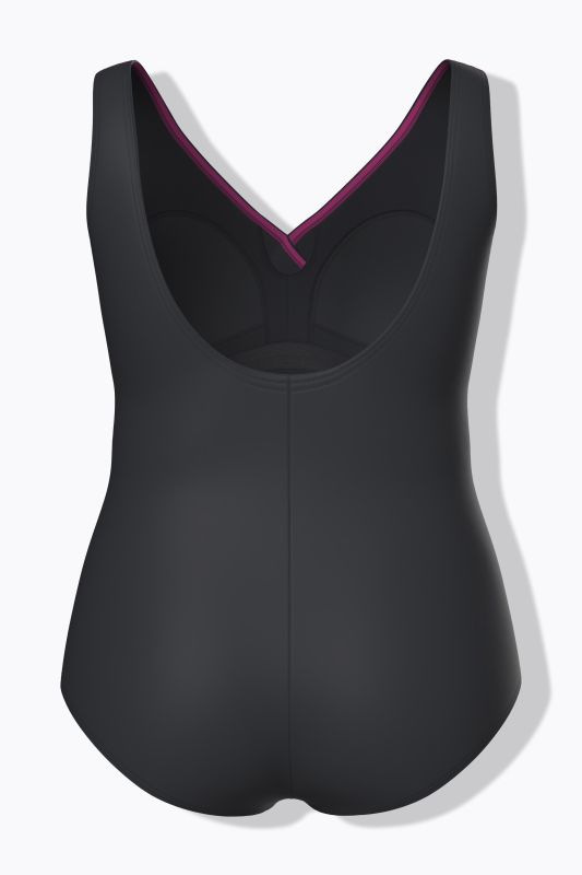 Maillot de bain, dégradé, bonnets souples, texture, drapé