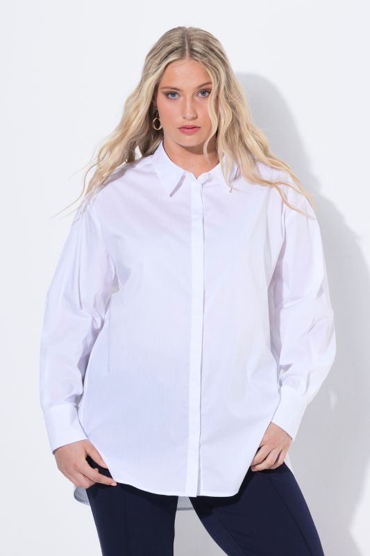Chemisier oversize à manches longues
