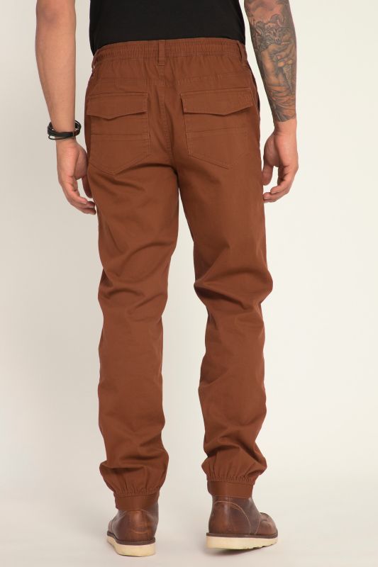 Pantalon en twill à enfiler FLEXNAMIC®, coupe Modern Fit, grandes poches - jusqu'au 8 XL