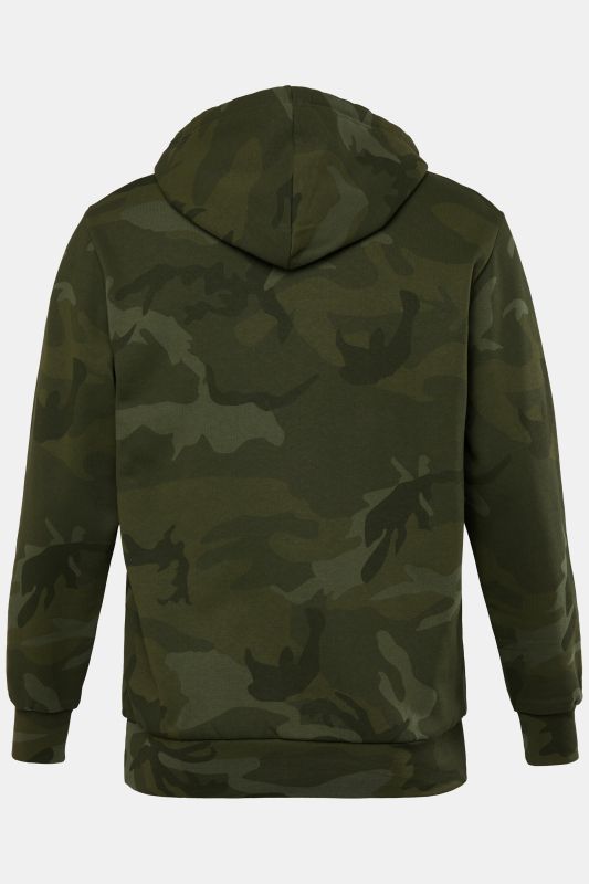 Sweat-shirt à capuche, imprimé camouflage - jusqu'au 8 XL