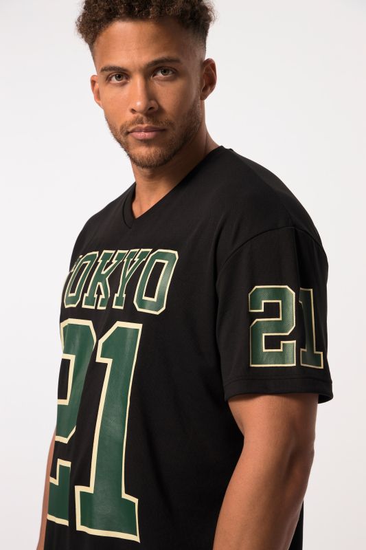 T-shirt STHUGE oversized à manches courtes, avec imprimé Football - jusqu'au 8 XL