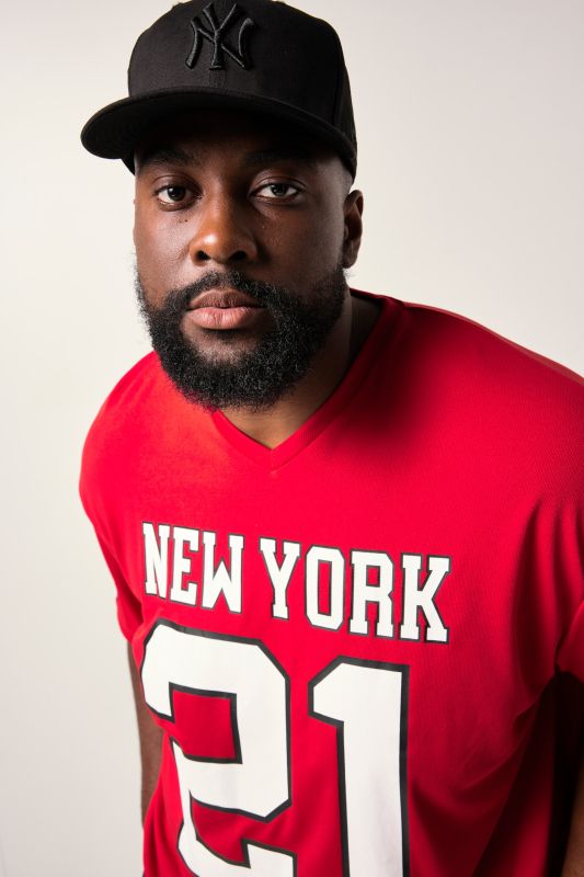 T-shirt STHUGE oversized à manches courtes, avec imprimé Football - jusqu'au 8 XL