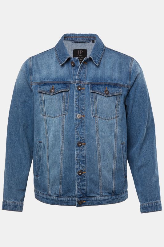 Veste en jean JP 1880, poches poitrine et patte de boutonnage - jusqu'au 8 XL