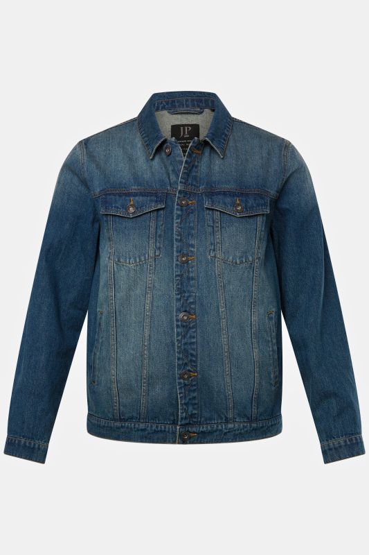 Veste en jean JP 1880, poches poitrine et patte de boutonnage - jusqu'au 8 XL