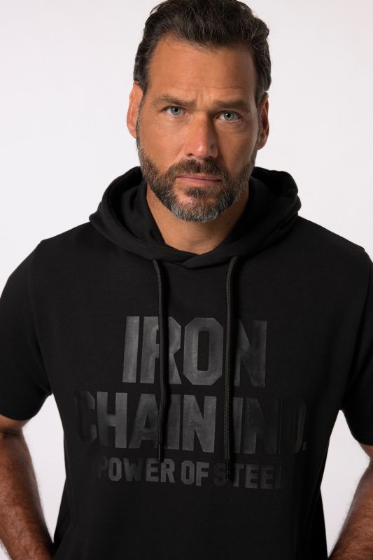 Sweat à capuche JAY-PI Iron Anvil. Collection Fitness. Manches courtes. Séchage Quickdry - jusqu'au 7XL