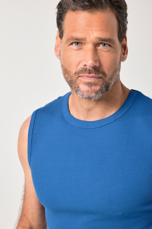 Maillot de corps en jersey côtelé, avec larges bretelles - jusqu'au 8 XL