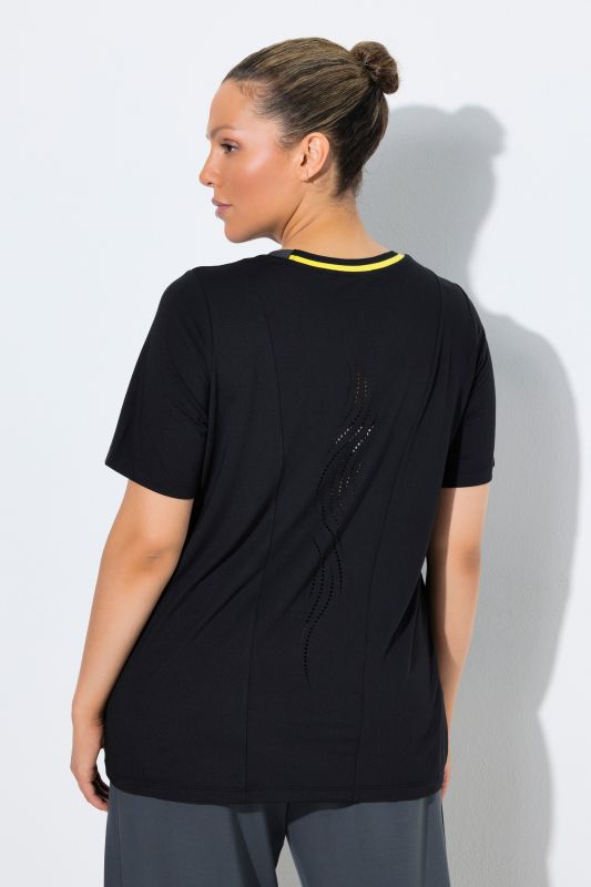 T-shirt technique séchant rapidement, col rond, manches courtes