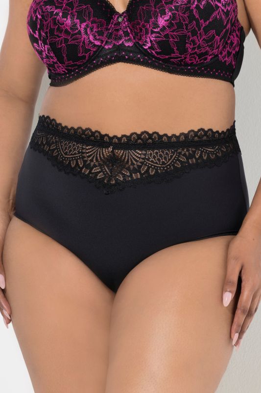 Lot de 3 culottes maxi TruYou, microfibre, dentelle à la taille