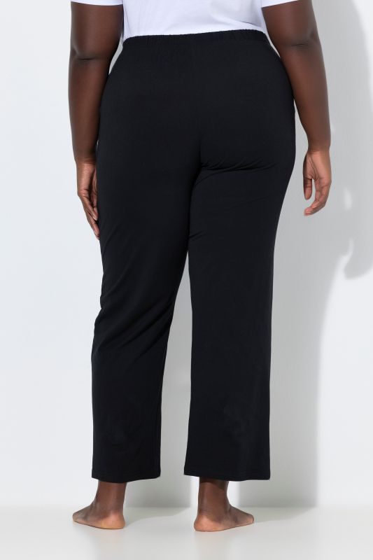 Pantalon de pyjama uni/cœurs, jambe longue