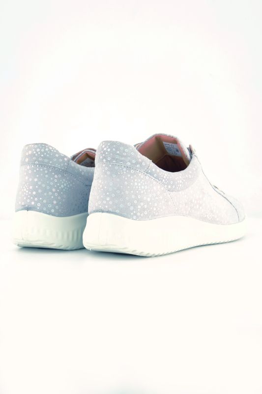 Sneakers en cuir Jomos, gaufrage Bubble, semelle intérieure amovible - largeur K