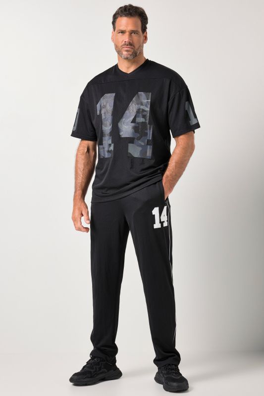 Maillot en mesh JAY-PI, coupe oversize, manches courtes et imprimés camouflage, collection Fitness - jusqu'au 7 XL