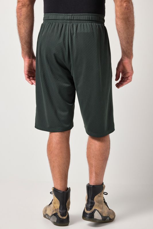 Bermuda JAY-PI en mesh, séchage QuickDry et coupe Relaxed Fit, collection Fitness – jusqu'au 7 XL