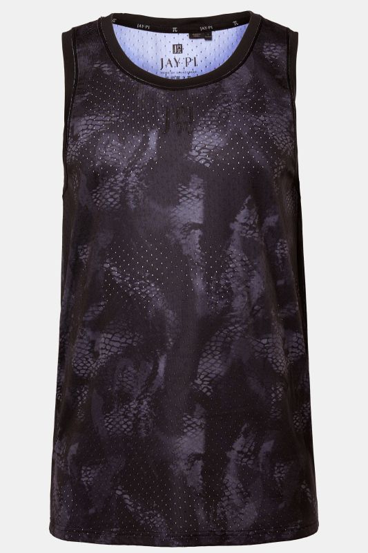 Débardeur JAY-PI en mesh, imprimé all-over et séchage QuickDry, collection Fitness - jusqu'au 7 XL