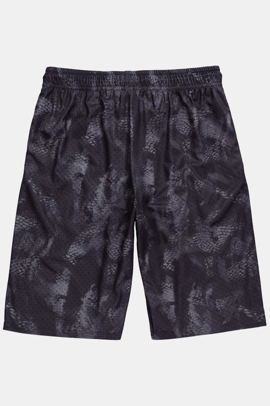 Bermuda JAY-PI en mesh, séchage QuickDry et coupe Relaxed Fit, collection Fitness - jusqu'au 7 XL