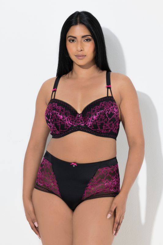 Soutien-gorge TruYou avec dentelle en fil doré, armatures et bonnets souples - bonnets B-F