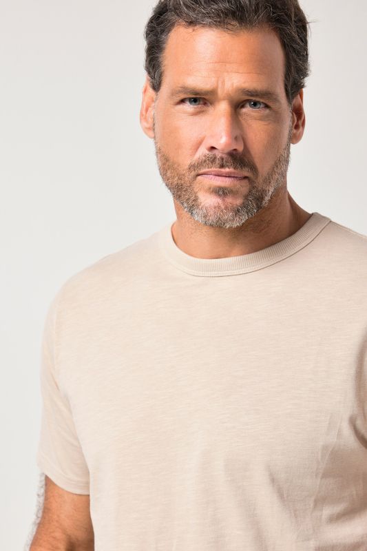 Pyjama JP 1880 en jersey flammé, deux pièces (t-shirt + pantalon à motif), collection Homewear - jusqu'au 8 XL