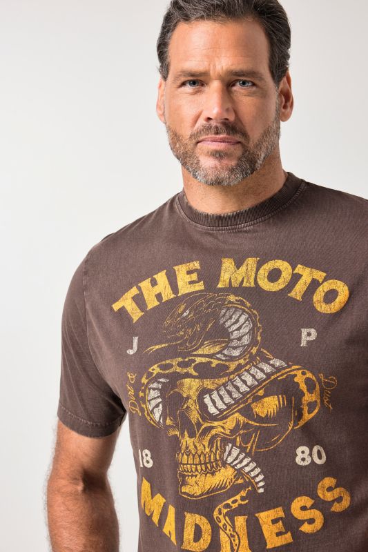 T-shirt JP 1880, manches courtes et imprimé poitrine, style vintage - jusqu'au 8 XL