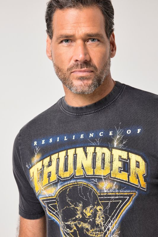 T-shirt JP 1880, manches courtes et imprimé poitrine, style vintage - jusqu'au 8 XL