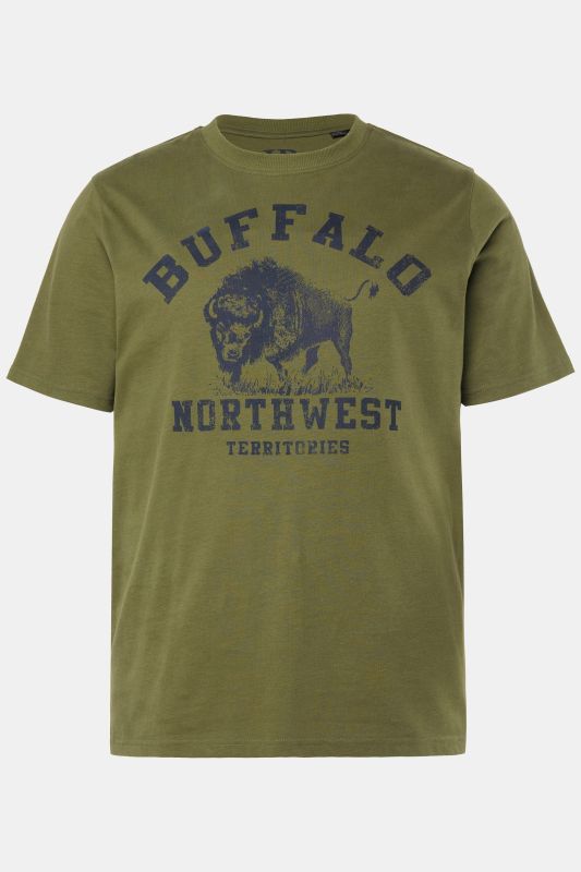 T-shirt JP 1880, manches courtes et imprimé poitrine - jusqu'au 8&nbsp;XL