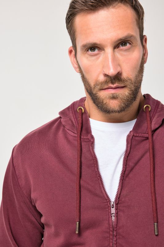 Veste à capuche JP 1880 en molleton, style vintage - jusqu'au 8&nbsp;XL