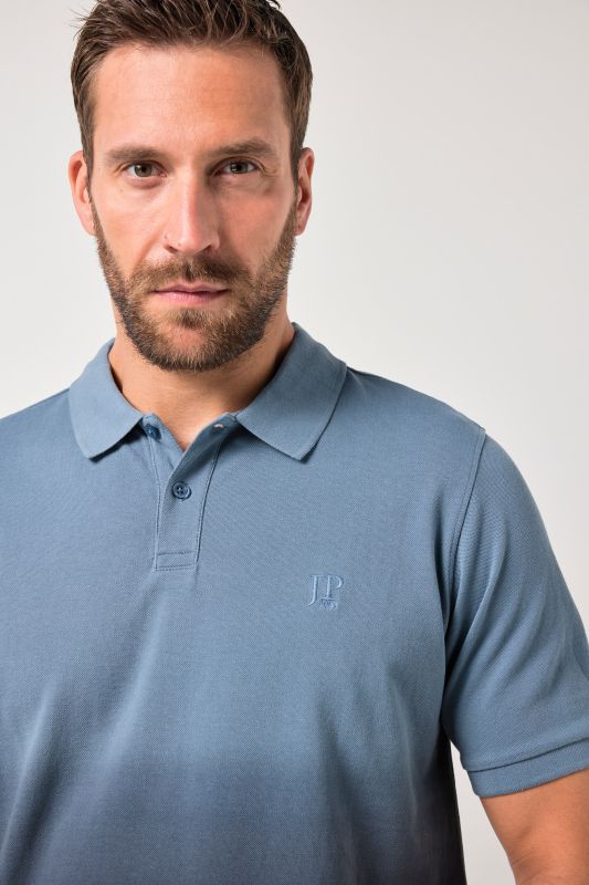 Polo JP 1880 en piqué, dégradé de couleurs, manches courtes et style vintage - jusqu'au 8&nbsp;XL