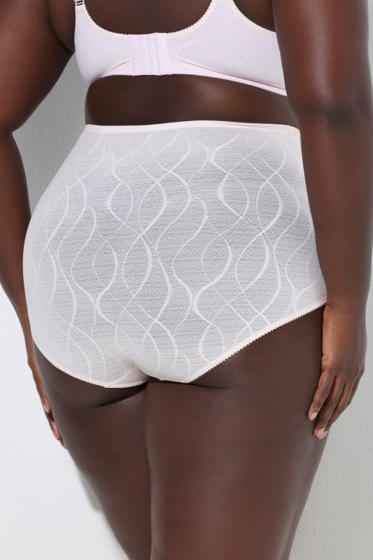 Culotte maxi sculptante, dentelle doublée, modèle taille haute